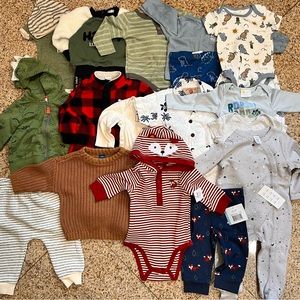26 Pieces Baby Boy Clothes Bundle Sizes 6-9 Months